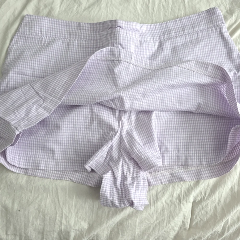 Free People Big Dreams Lavender Gingham Skort 12
